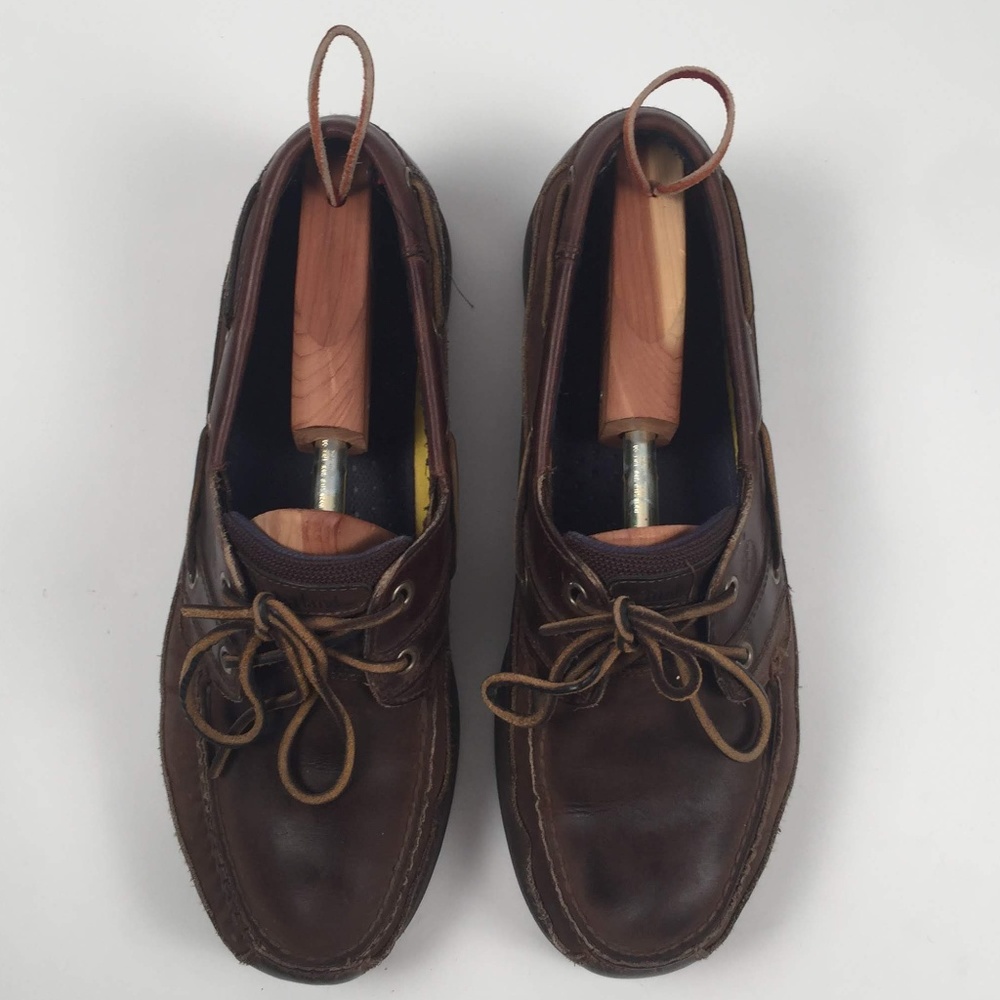 Timberland Brown Leather Boat Shoes 71024 Men's 12